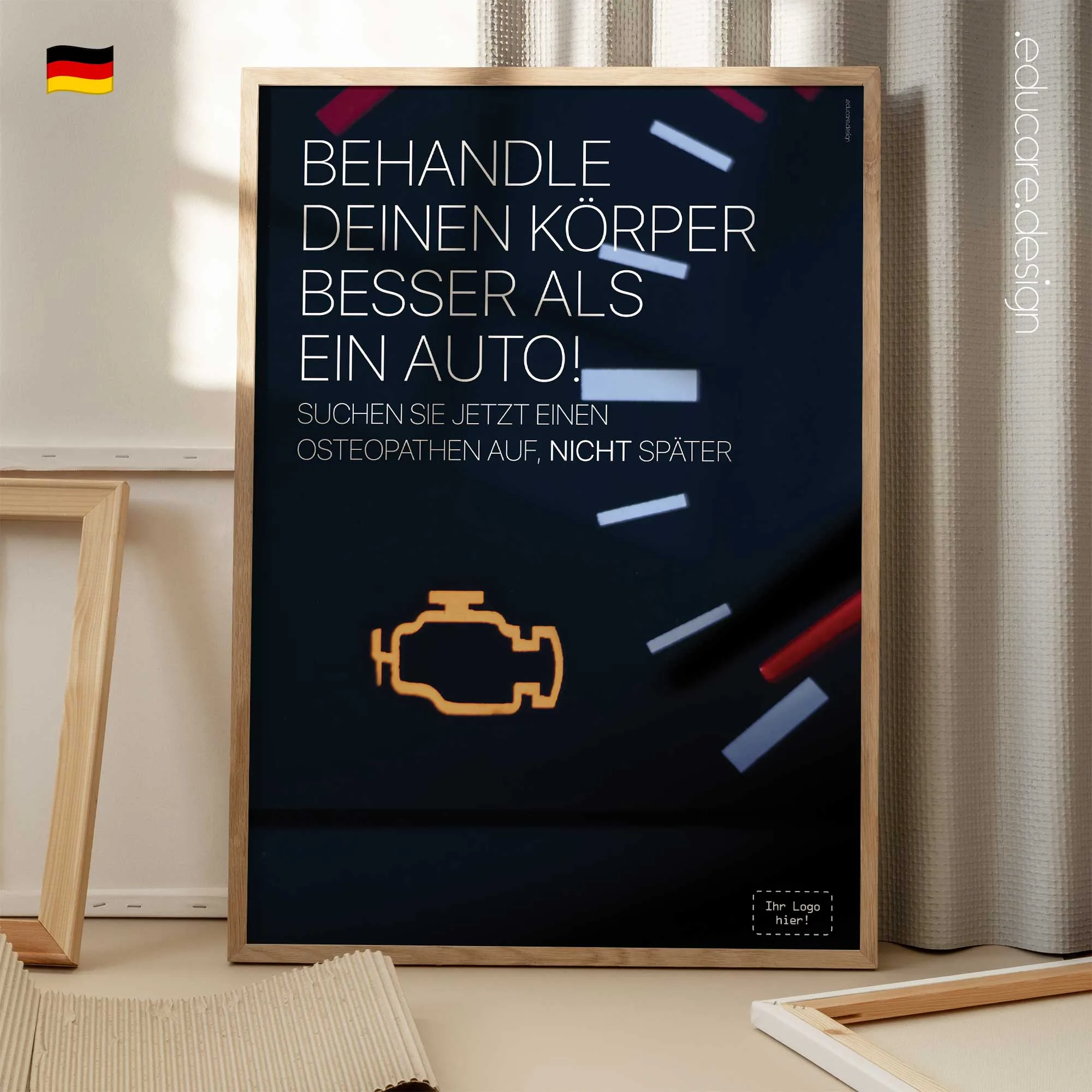 Überprüfen Sie Ihren Motor mit Osteopathie Anatomie-Chart für Praxen und Kliniken