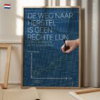 De Chiropractische Weg naar Herstel anatomisch diagram voor praktijken en klinieken