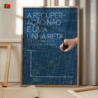 O Caminho da Quiroprática para a Recuperação diagrama anatómico para clínicas e consultórios