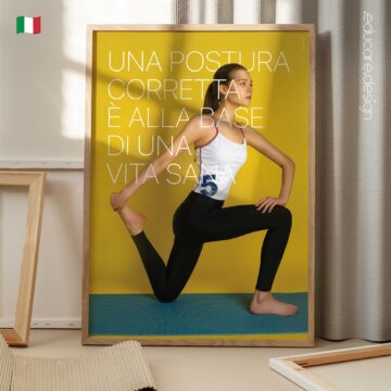 Posture Poster for Clinics | Preventive Healthcare Wall Art