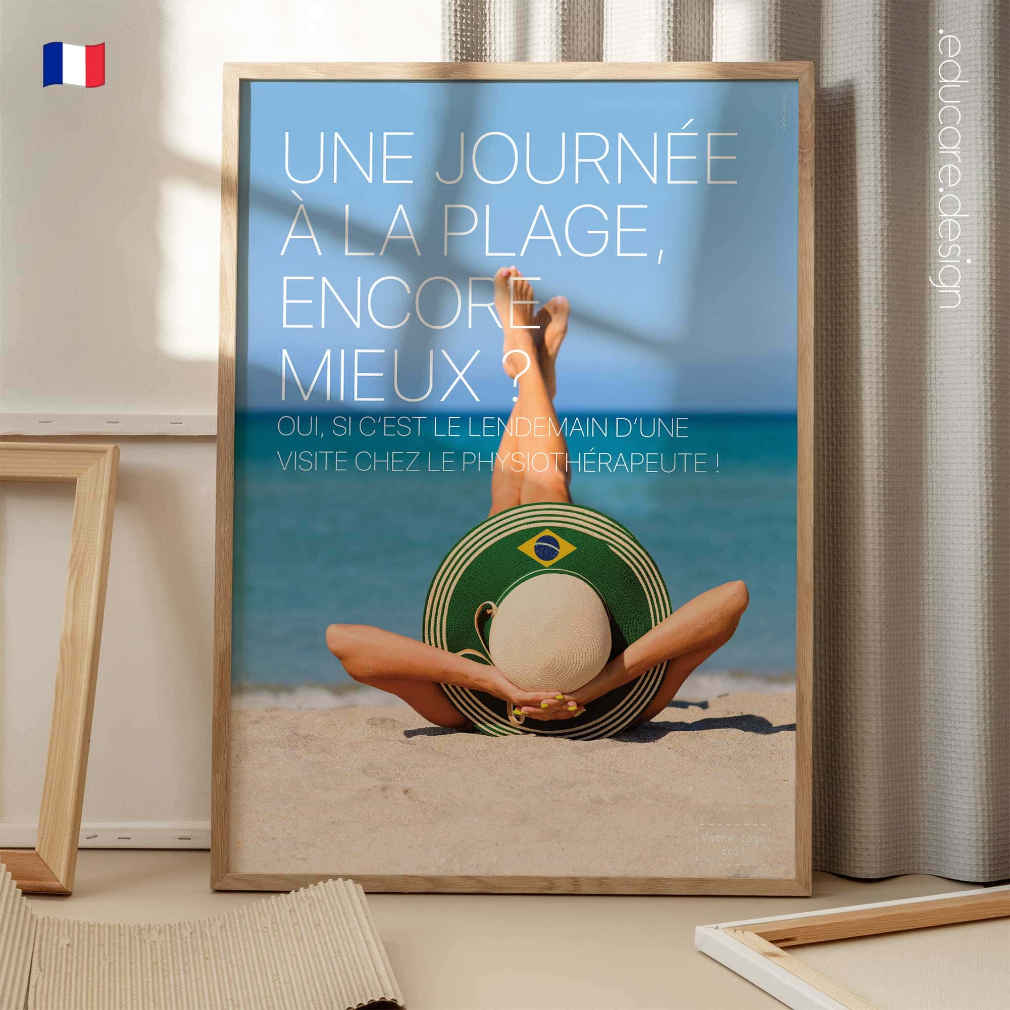 Une Journée à la Plage planche anatomique pour cabinets et cliniques