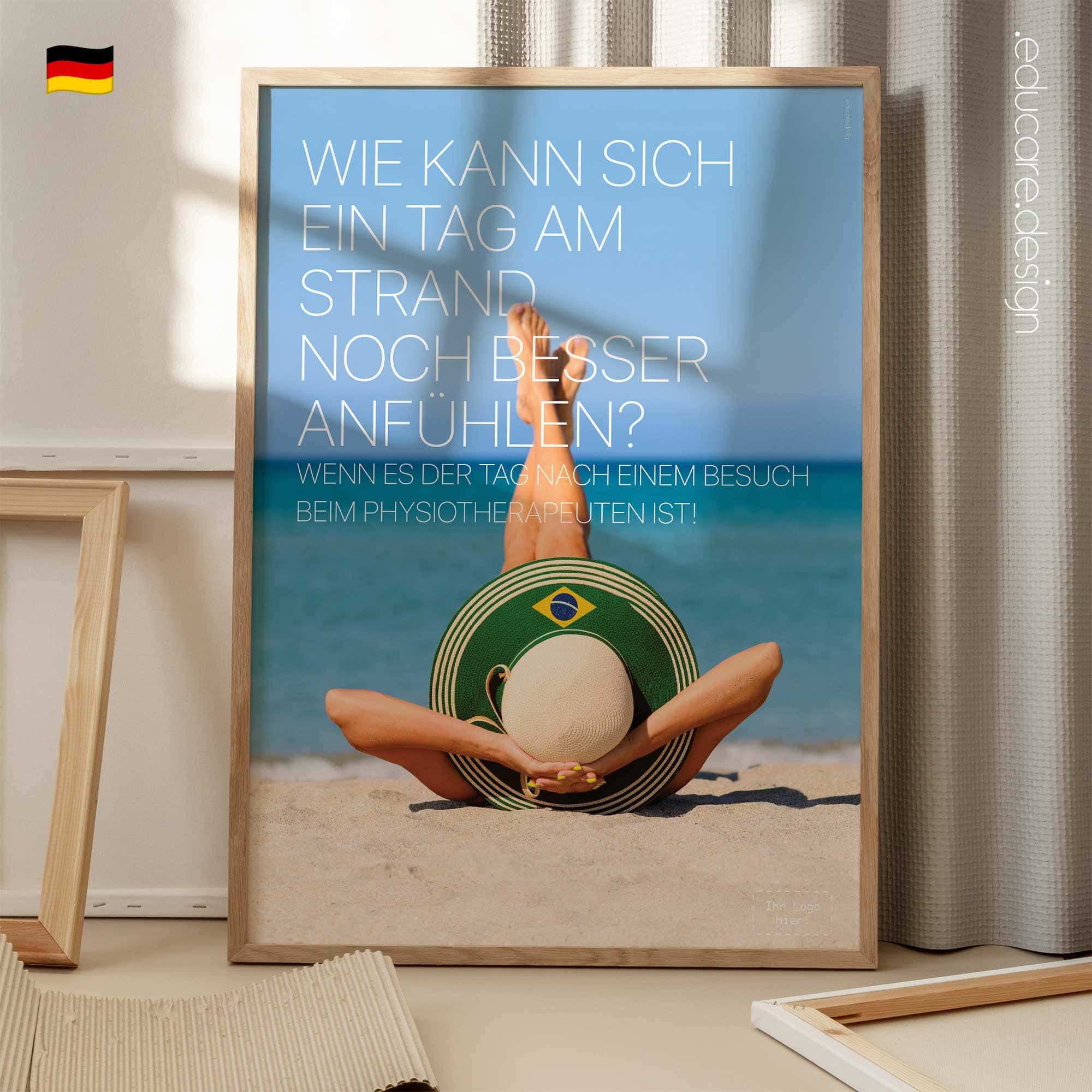 Ein Tag am Strand Anatomie-Chart für Praxen und Kliniken