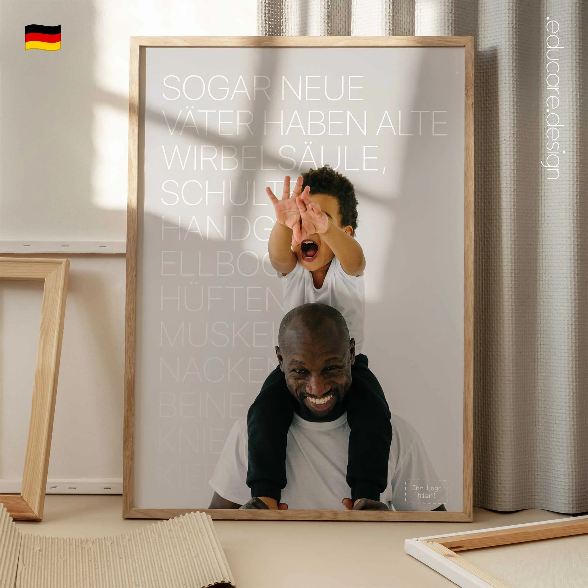 Auch Neue Väter Anatomie-Chart für Praxen und Kliniken