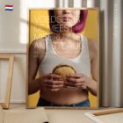 Voeding vs Beweging anatomisch diagram voor praktijken en klinieken