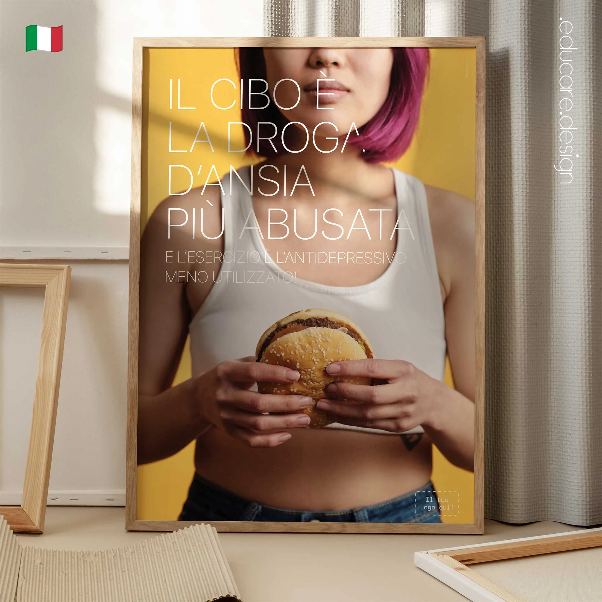 Cibo vs Esercizio tavola anatomica per studi e cliniche