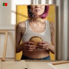Alimentação vs Exercício diagrama anatómico para clínicas e consultórios