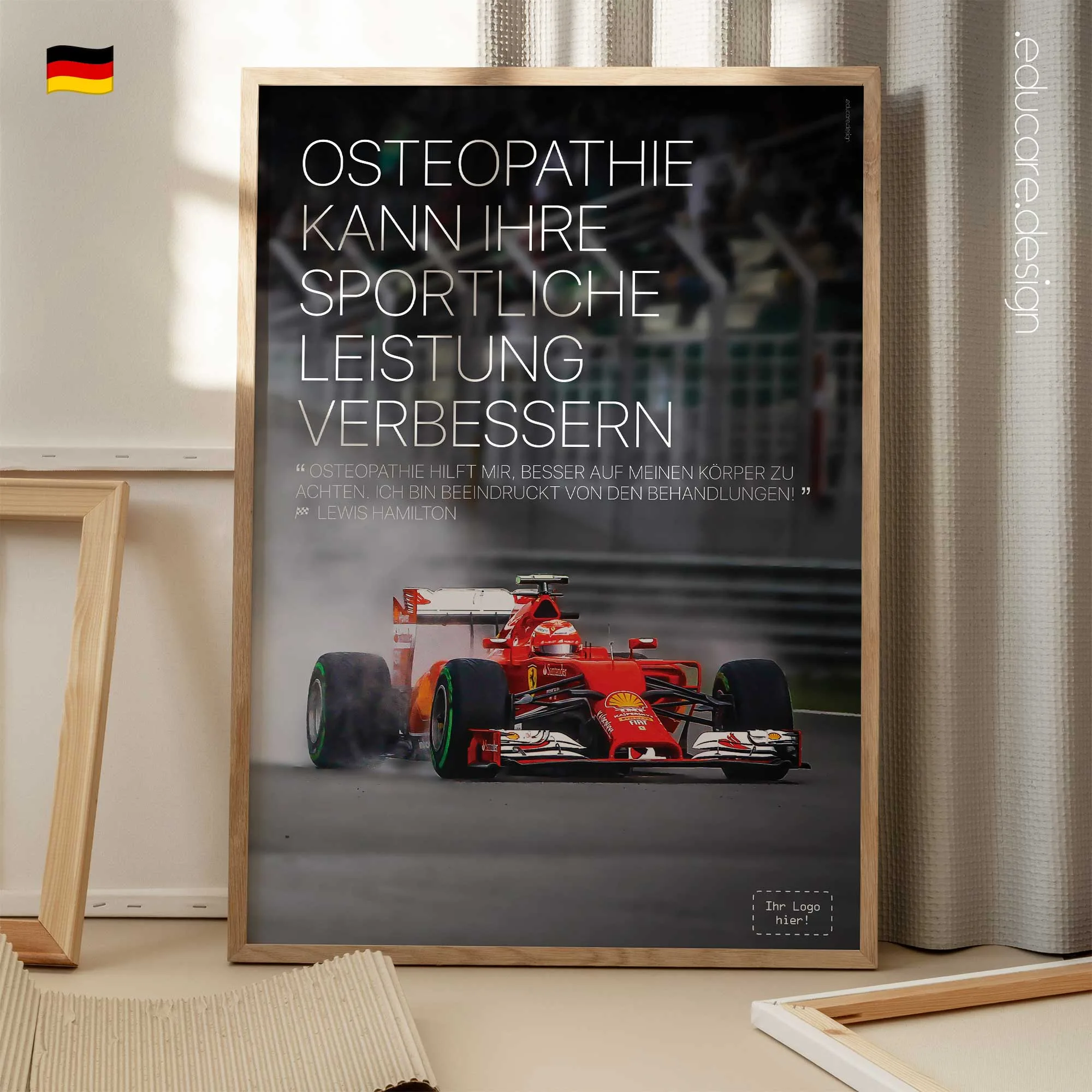 Formel Eins und Osteopathie Anatomie-Chart für Praxen und Kliniken