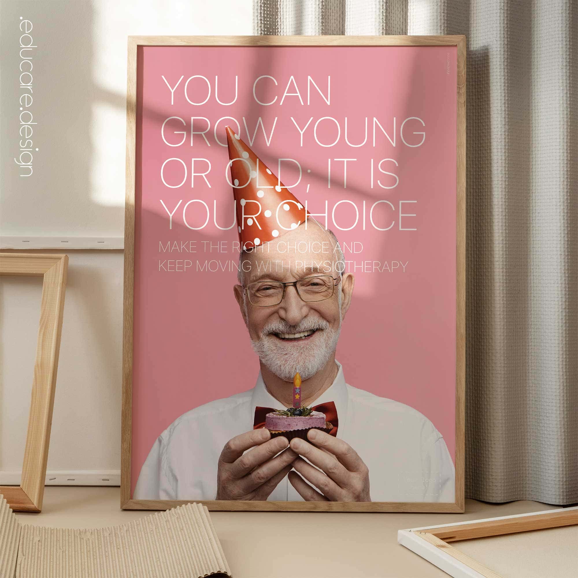 Grow Young or Old anatomy chart for clinics