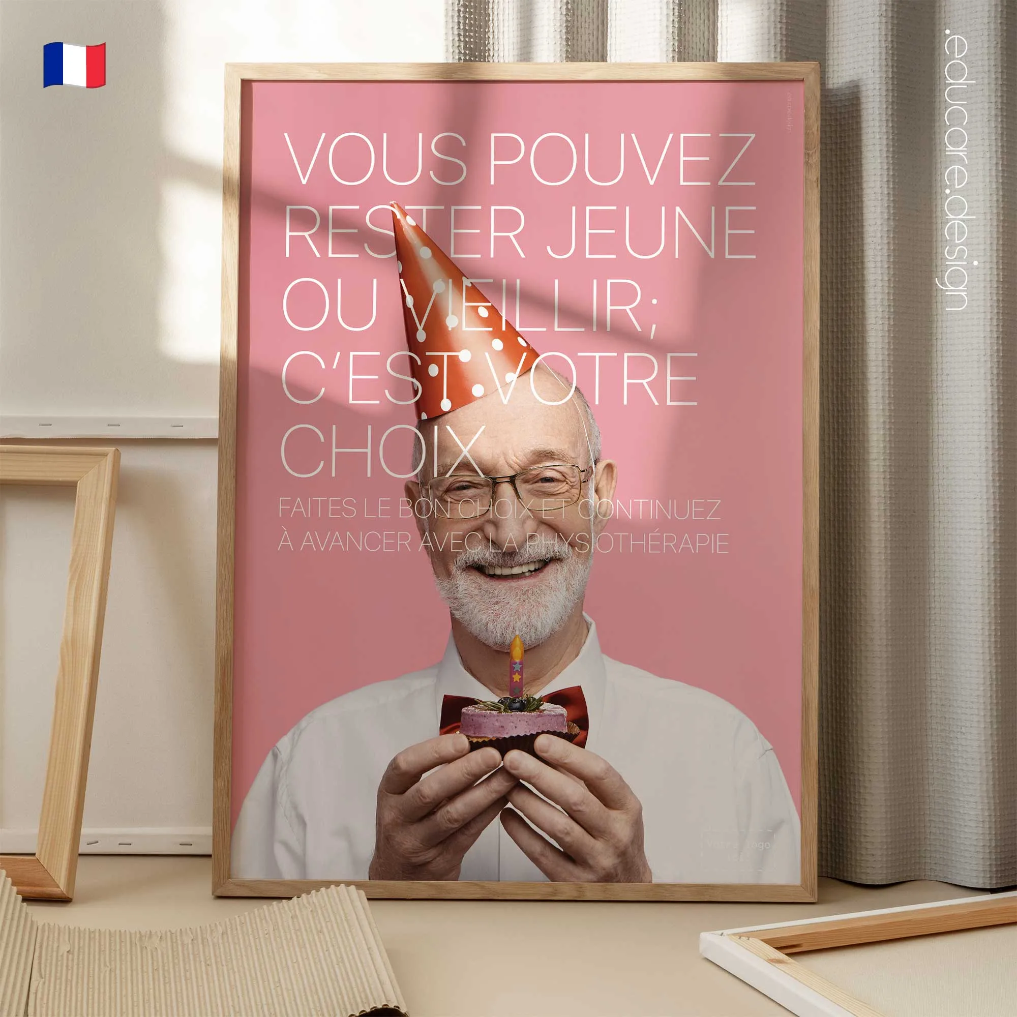 Rester Jeune ou Vieillir planche anatomique pour cabinets et cliniques