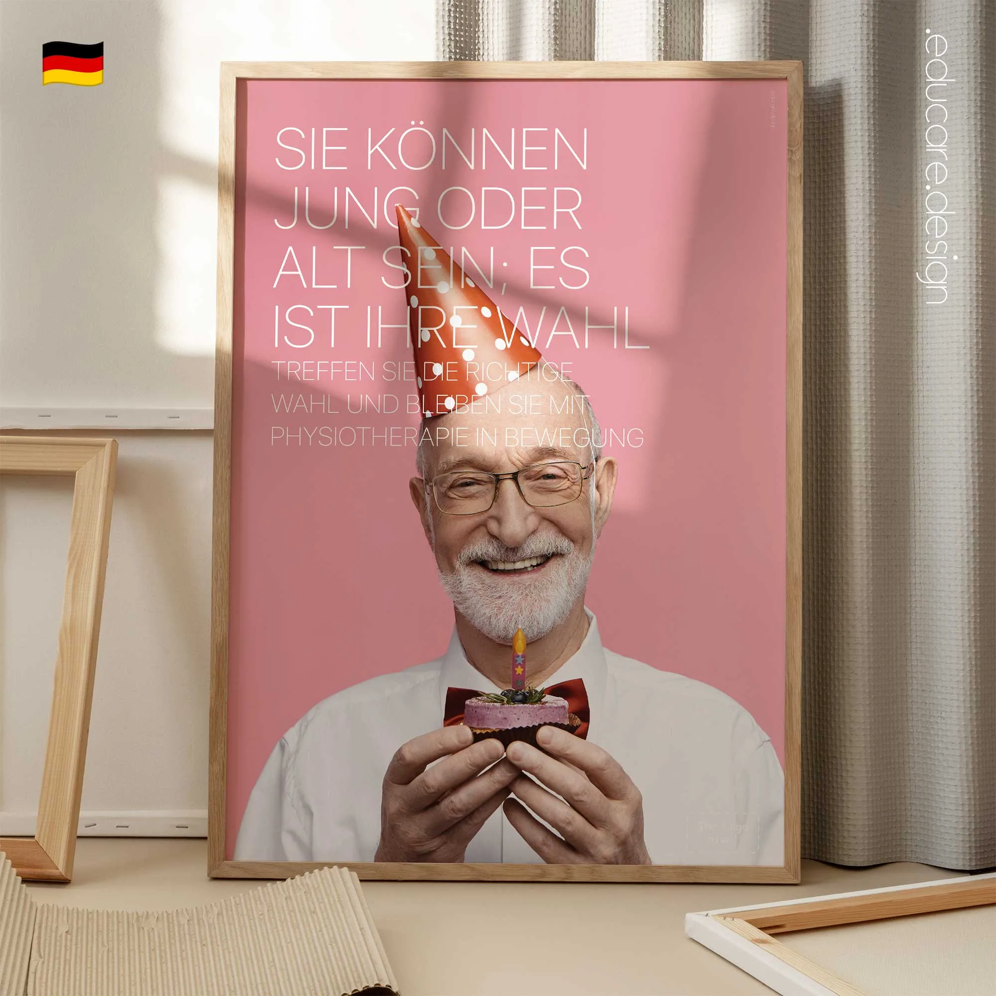 Jung Bleiben oder Alt Werden Anatomie-Chart für Praxen und Kliniken