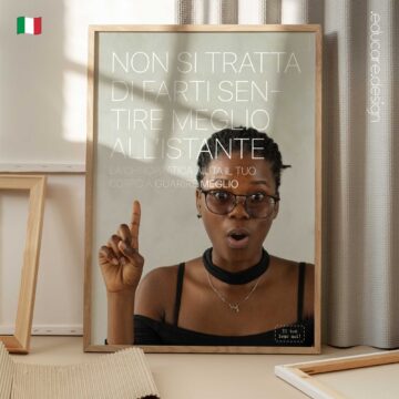 Poster chiropratico che spiega come la chiropratica si concentri sull’aiutare il corpo a guarire meglio, non semplicemente a sentirsi meglio all’istante.