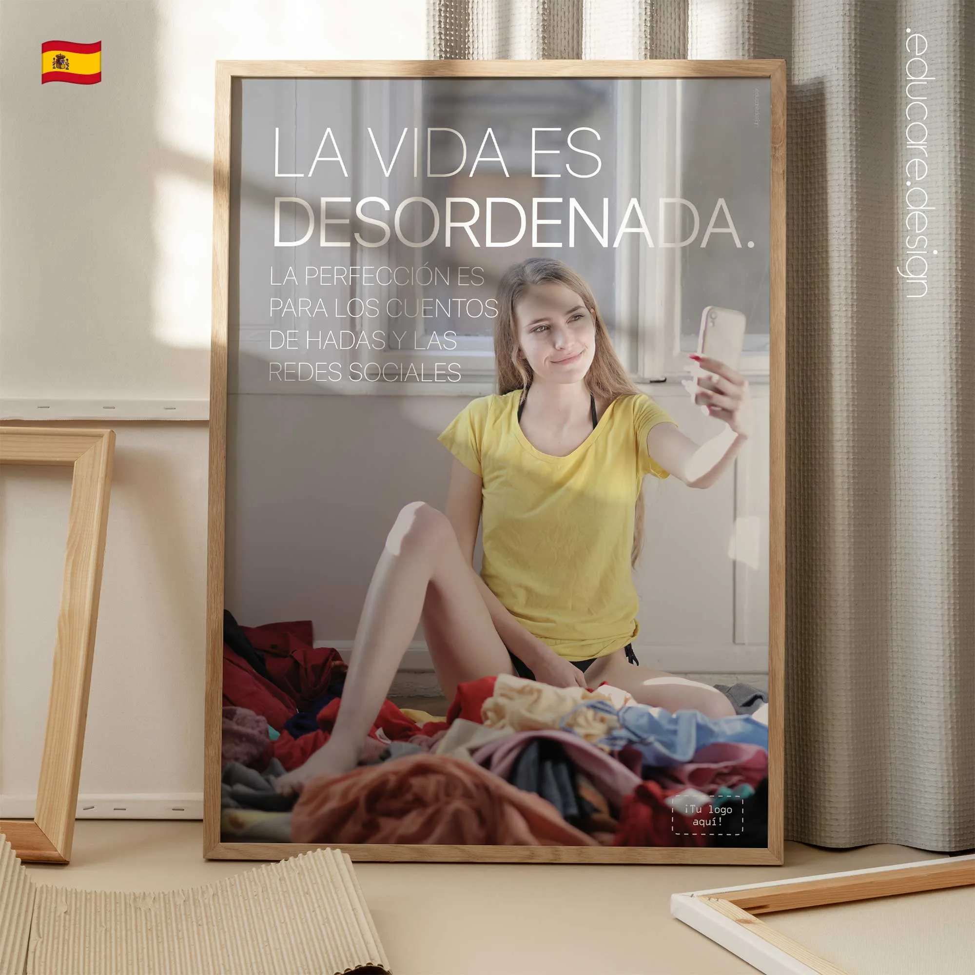 La vida es Desordenada lámina anatómica para clínicas y consultas