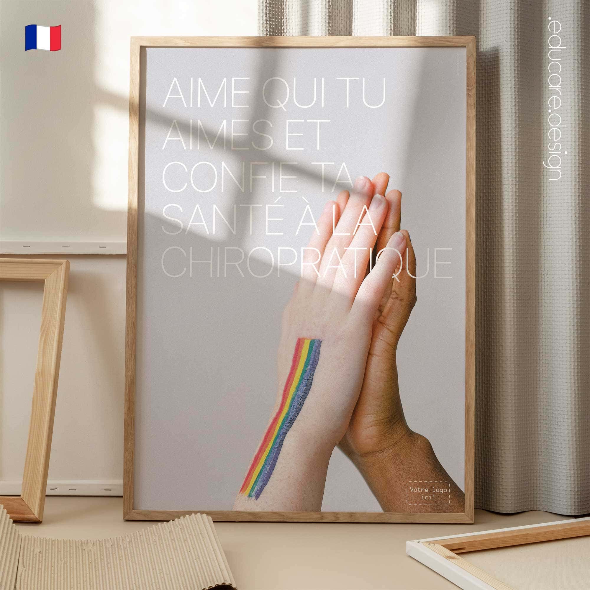 Amour et Chiropratique planche anatomique pour cabinets et cliniques