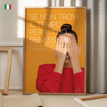Preventive healthcare poster reading “If you don’t make time for your wellness you will be forced to make time for your illness”.