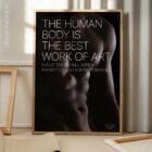 Men are Art anatomy chart for clinics