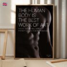 Men are Art anatomy chart for clinics