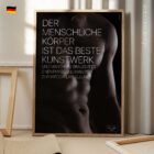 Männer sind Kunst Anatomie-Chart für Praxen und Kliniken