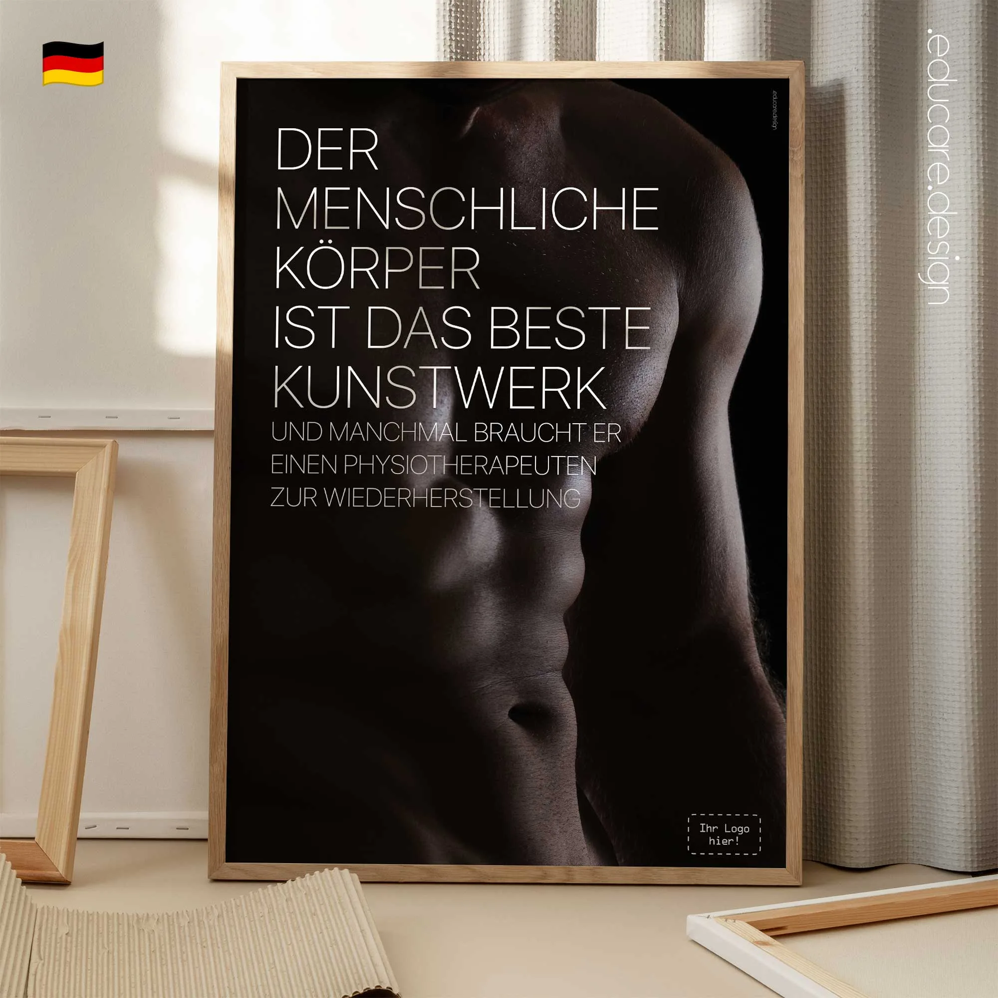 Männer sind Kunst Anatomie-Chart für Praxen und Kliniken