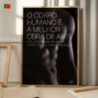 Os Homens são Arte diagrama anatómico para clínicas e consultórios