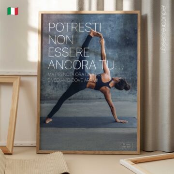 Clinic poster encouraging patients to take the first step towards improved mobility, strength and wellbeing.