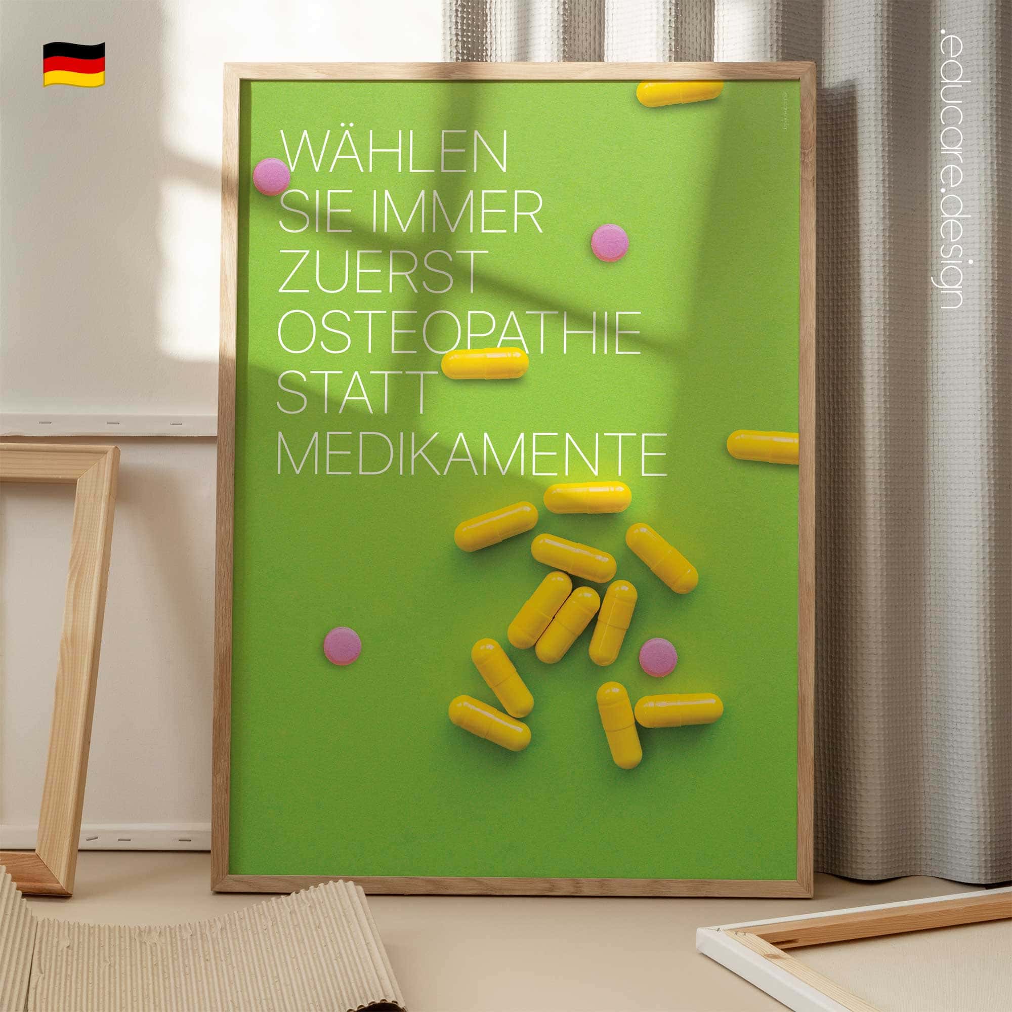 Osteopathie Vor Medikamenten Anatomie-Chart für Praxen und Kliniken