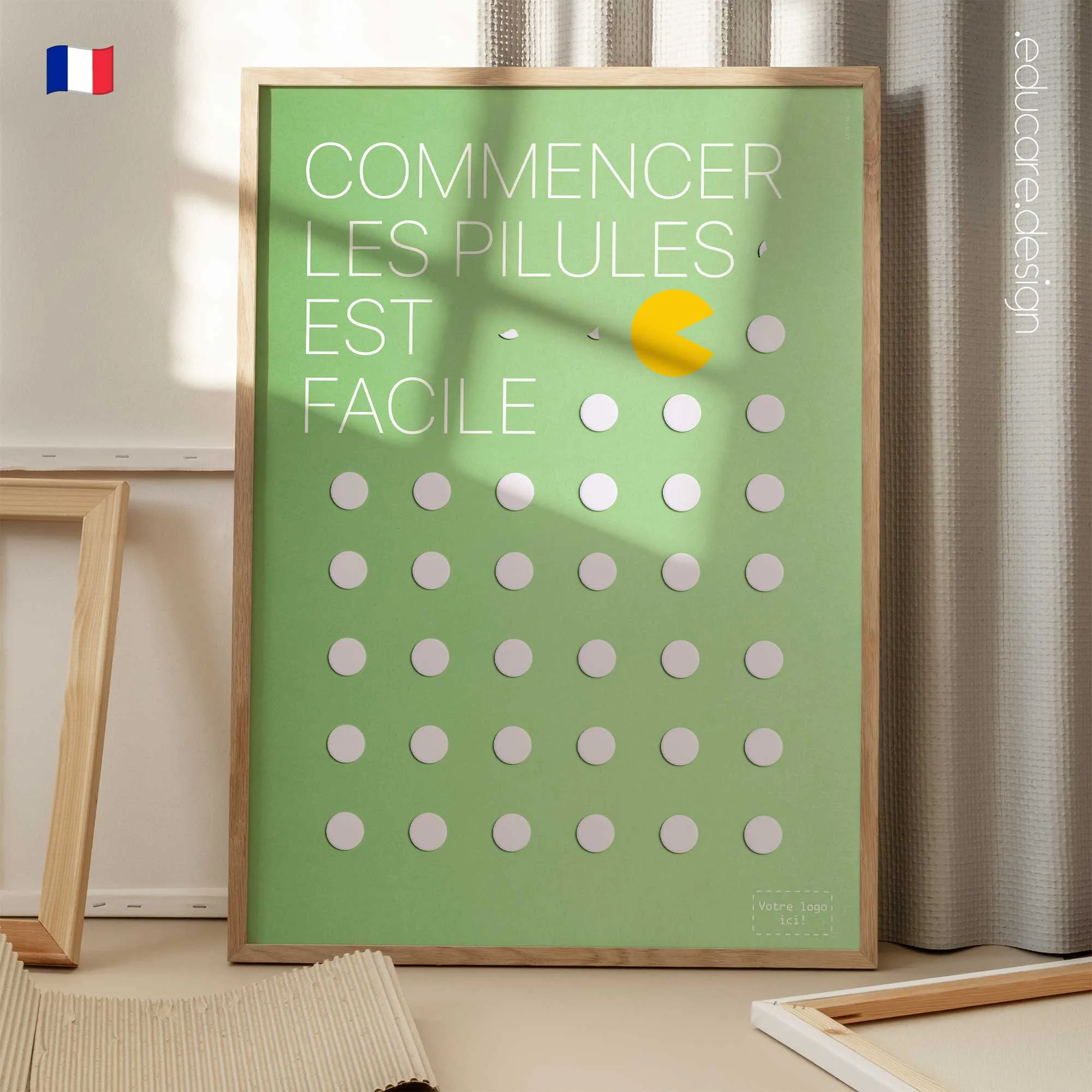 Pac-Man planche anatomique pour cabinets et cliniques