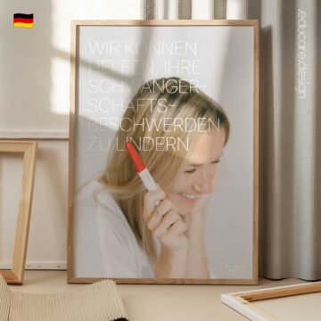 ChiroStat (5) Schmerzen in der Schwangerschaft Anatomie-Chart für Praxen und Kliniken