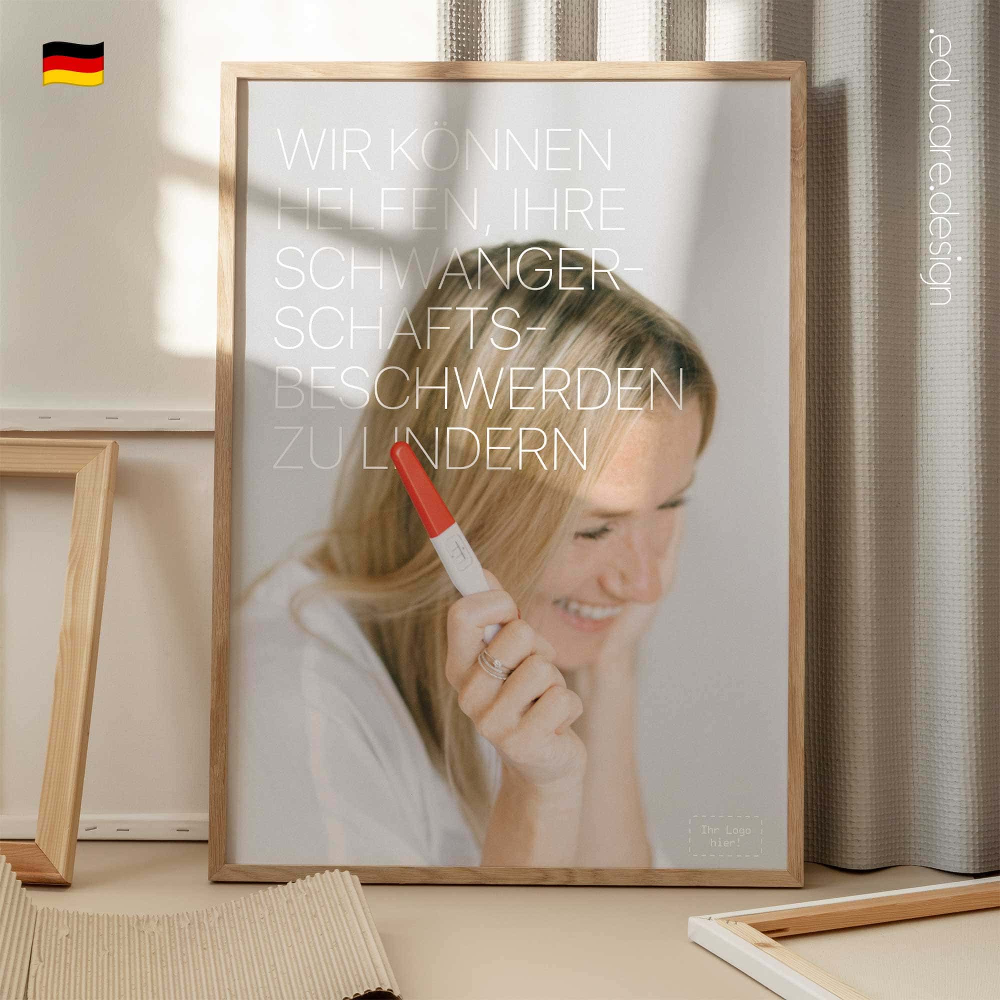 Schwangerschaft und Chiropraktik Anatomie-Chart für Praxen und Kliniken