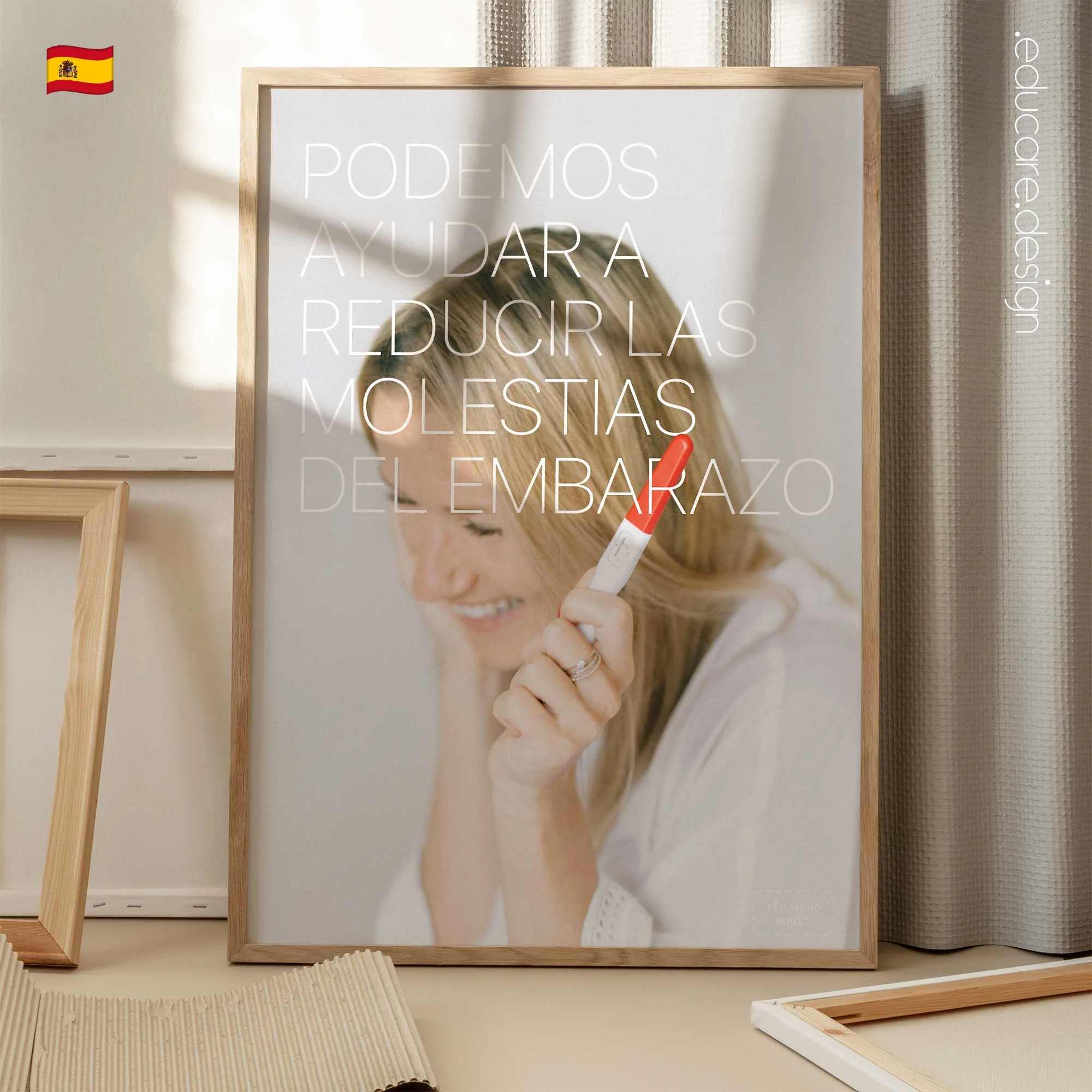 Embarazo y Quiropráctica lámina anatómica para clínicas y consultas