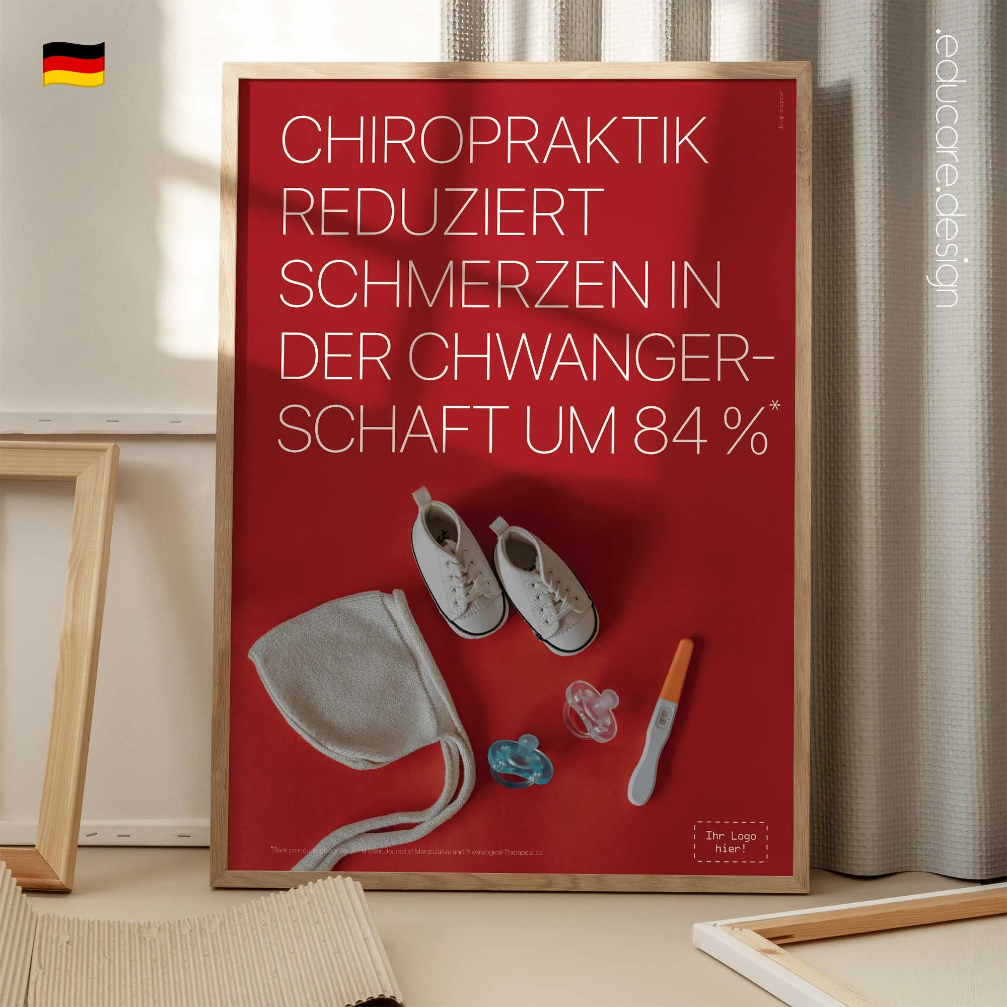 ChiroStat (5) Schmerzen in der Schwangerschaft Anatomie-Chart für Praxen und Kliniken