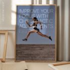 Running and Chiropractic anatomy chart for clinics