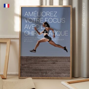 Golf et Chiropratique planche anatomique pour cabinets et cliniques