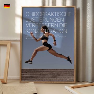 Chiropraktischer Eisberg Anatomie-Chart für Praxen und Kliniken