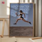 Løping og Kiropraktikk anatomidiagram for klinikker
