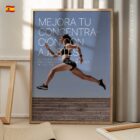 Correr y Quiropráctica lámina anatómica para clínicas y consultas