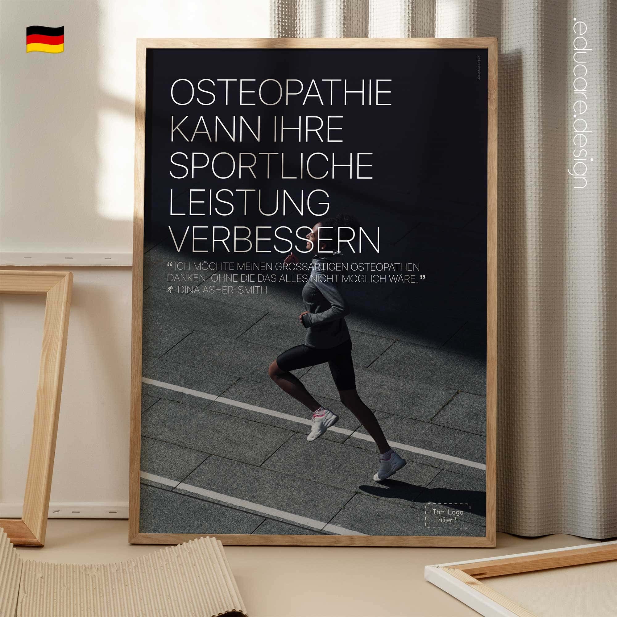 Laufen und Osteopathie Anatomie-Chart für Praxen und Kliniken