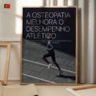 Corrida e Osteopatia diagrama anatómico para clínicas e consultórios