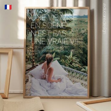 Staged Life Poster | Mental Health Wall Art for Clinics