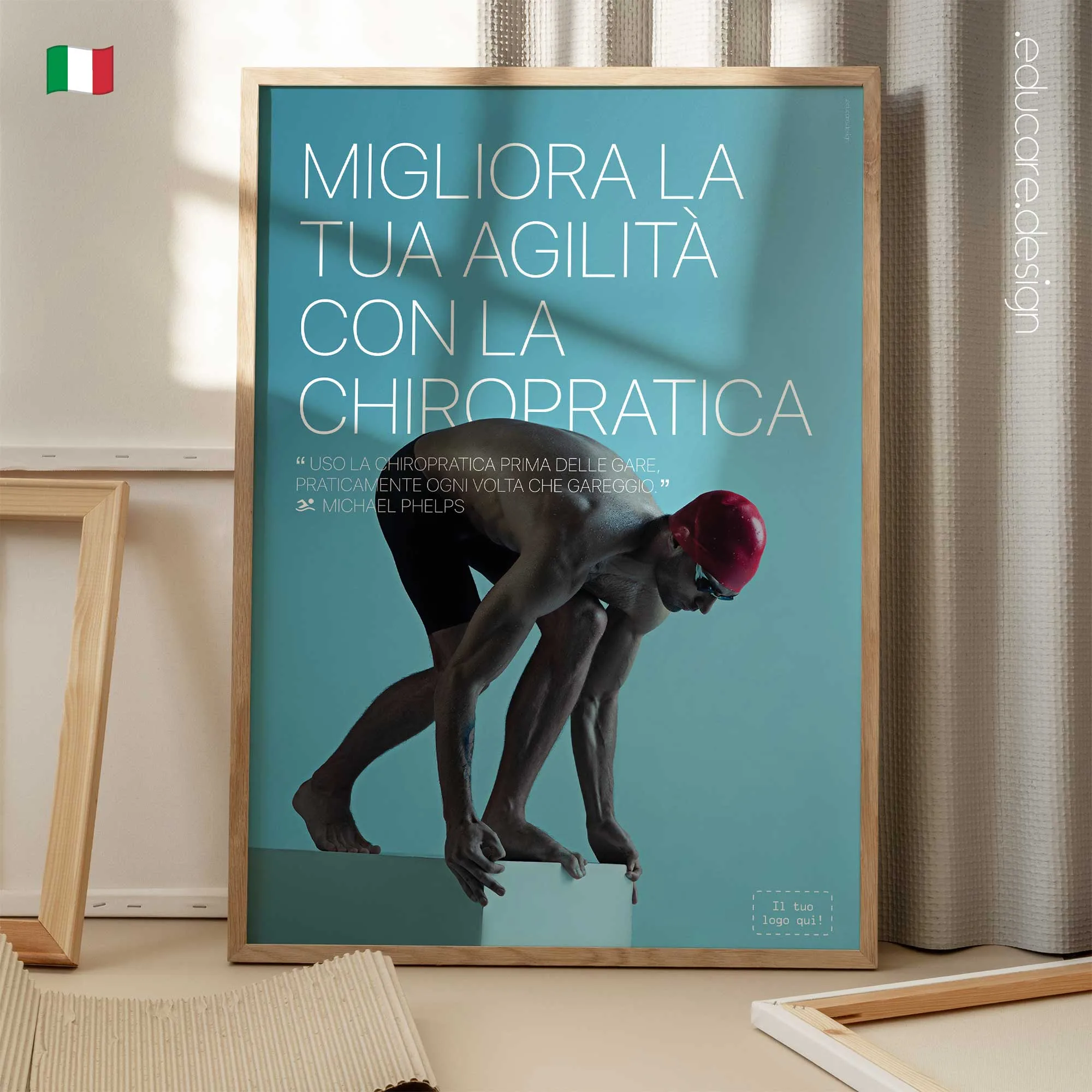 Nuoto e Chiropratica tavola anatomica per studi e cliniche