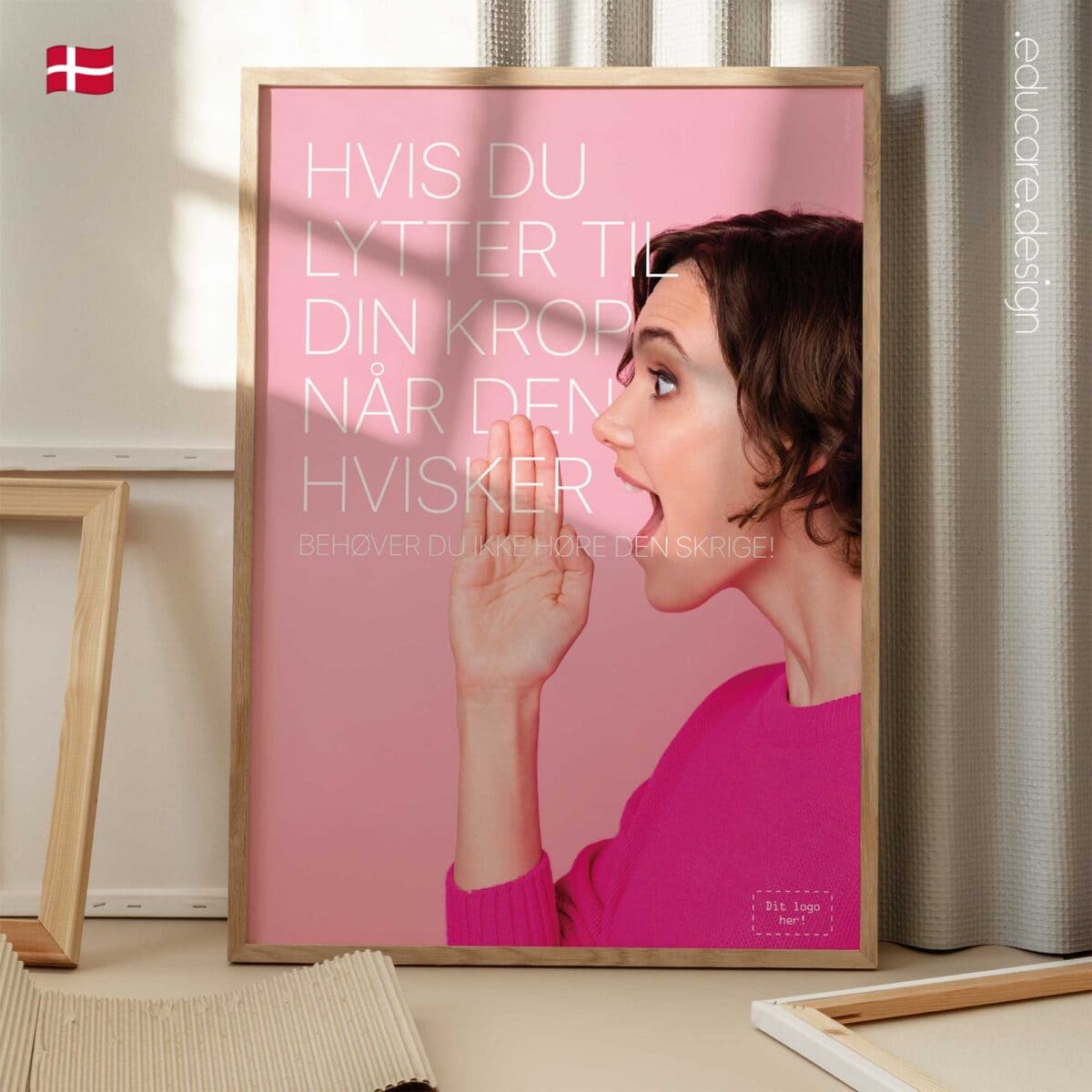Listen to your body when it whispers preventive health poster for clinics