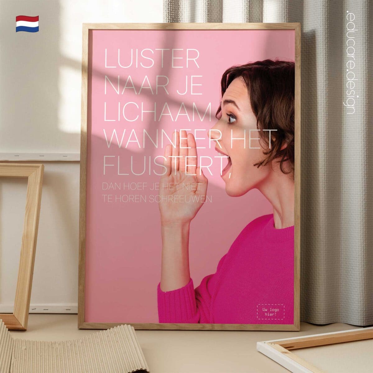 Listen to your body when it whispers preventive health poster for clinics