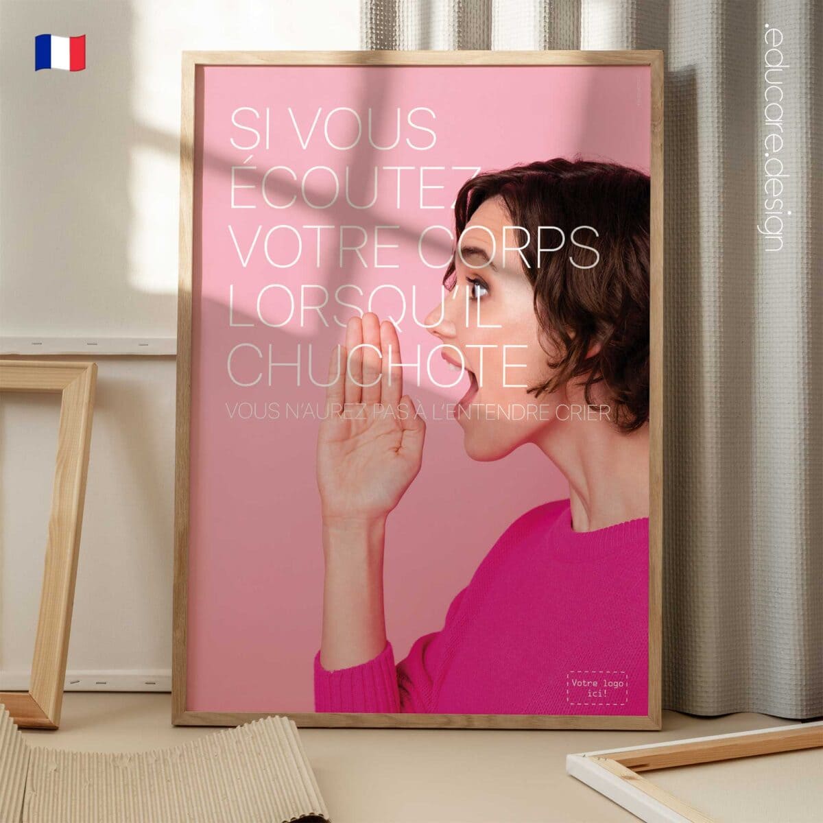 Listen to your body when it whispers preventive health poster for clinics