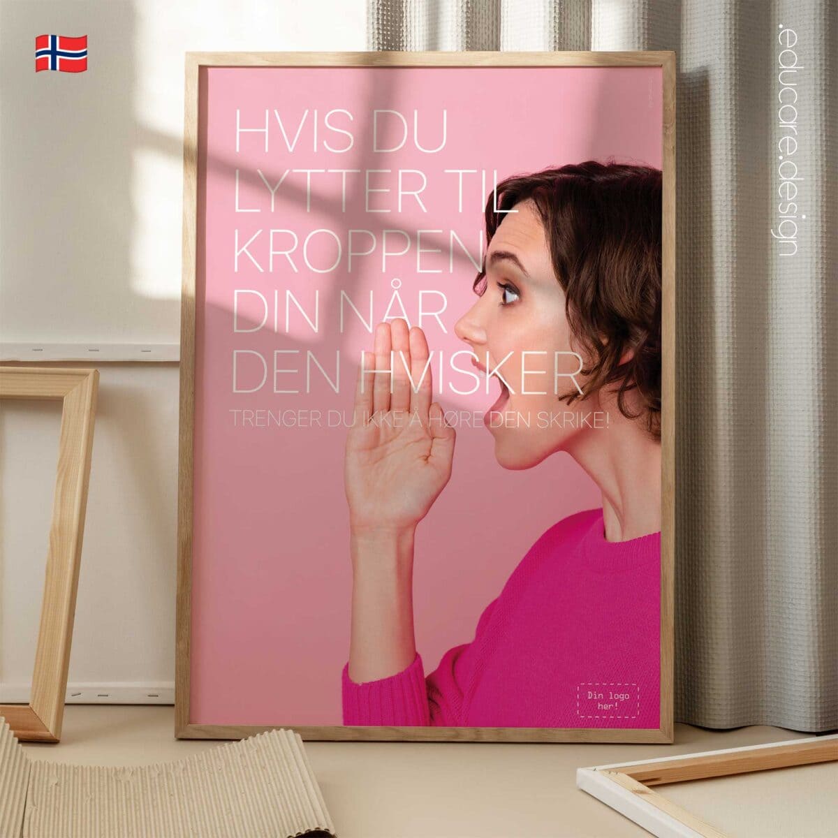 Listen to your body when it whispers preventive health poster for clinics
