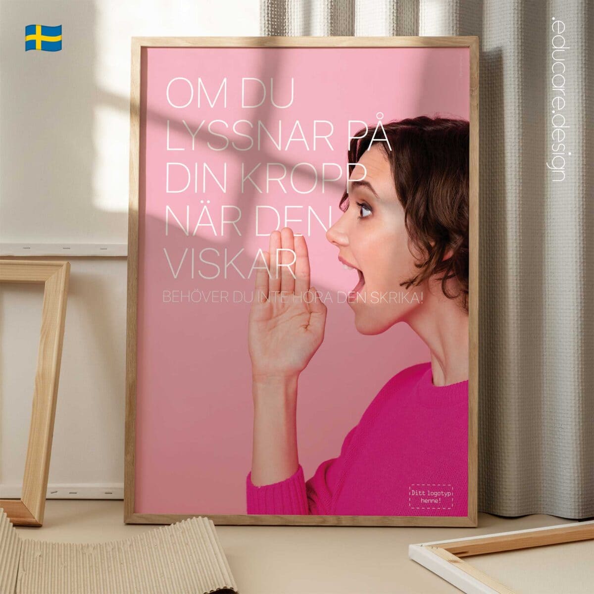 Listen to your body when it whispers preventive health poster for clinics