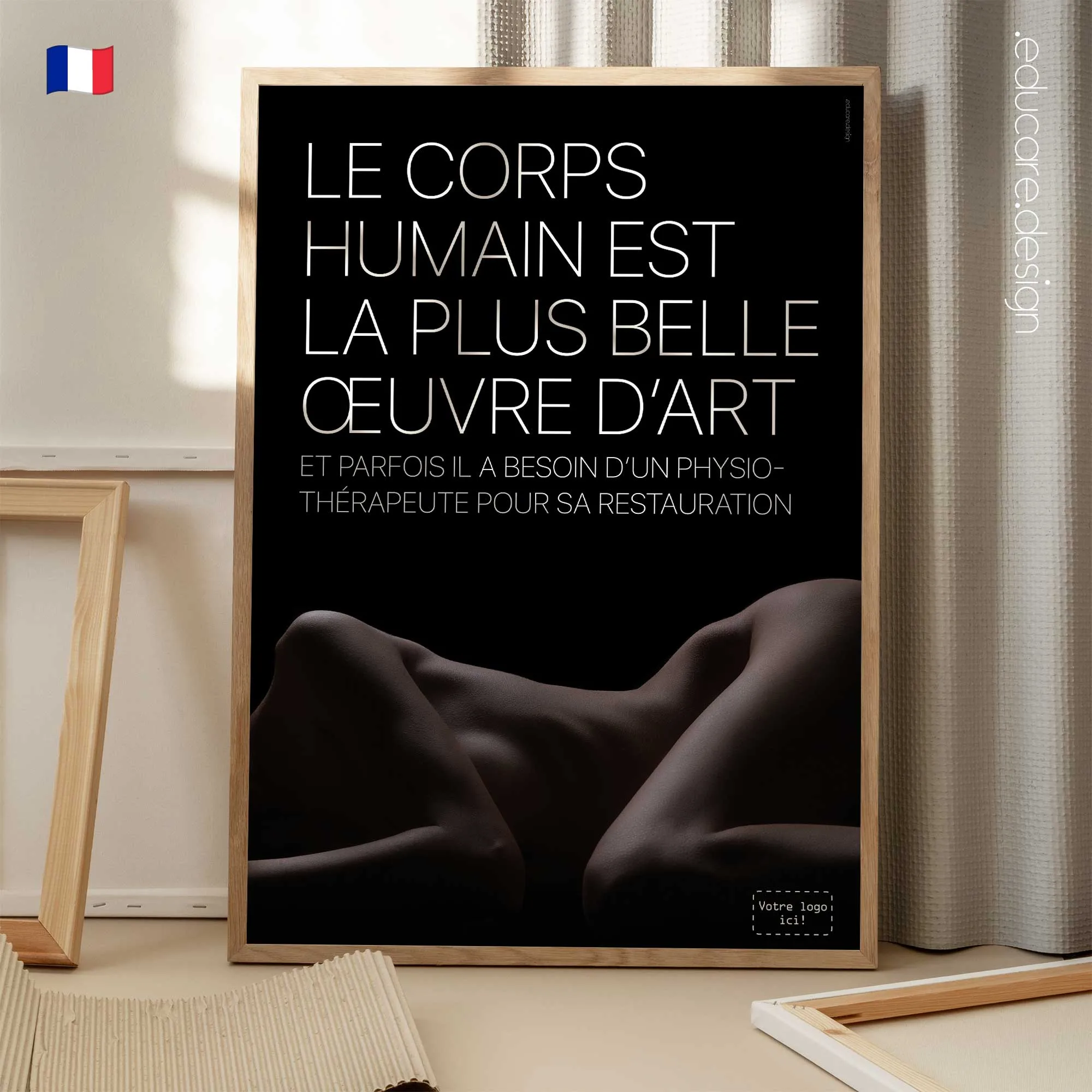 Les Femmes sont de l’Art planche anatomique pour cabinets et cliniques