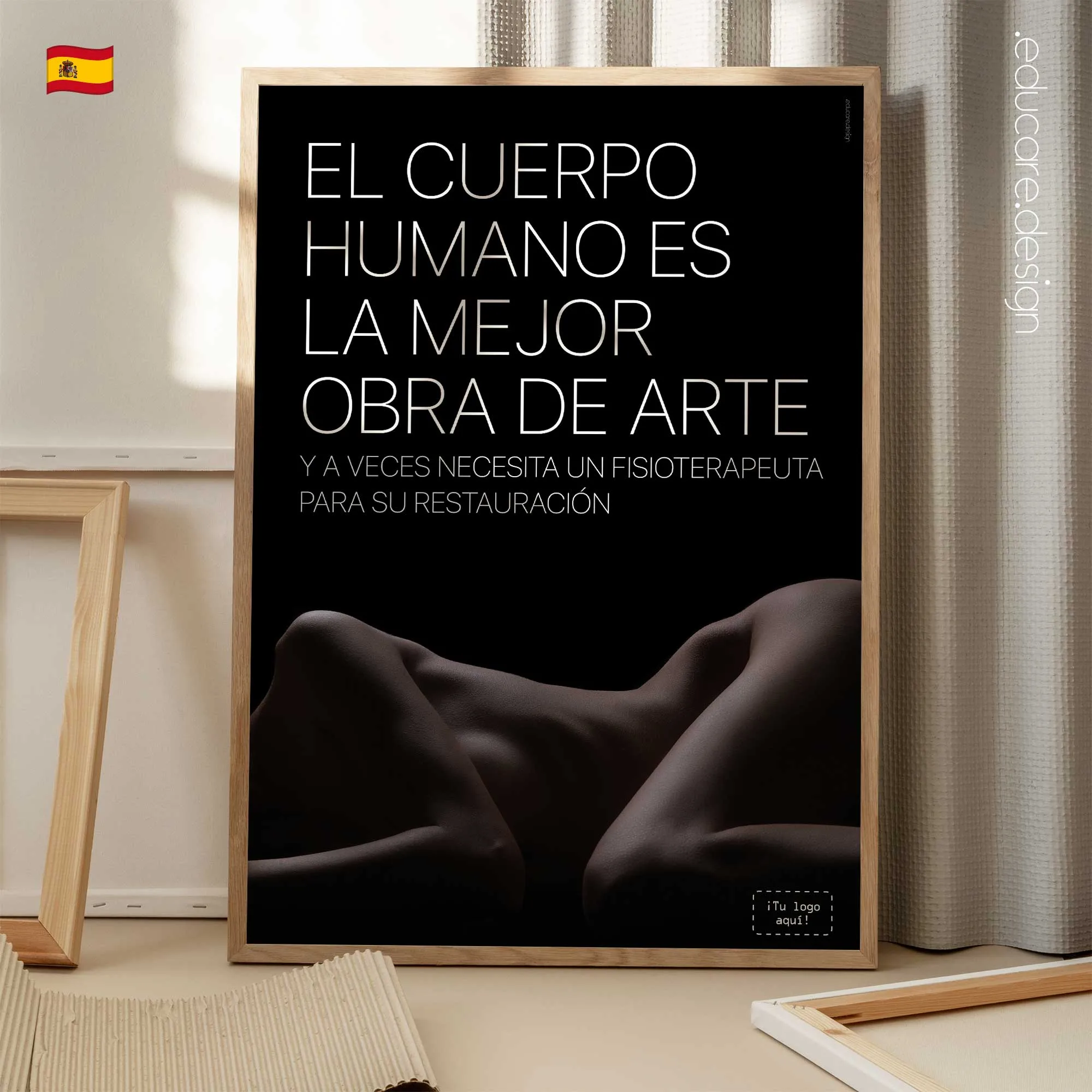 Las Mujeres son Arte lámina anatómica para clínicas y consultas