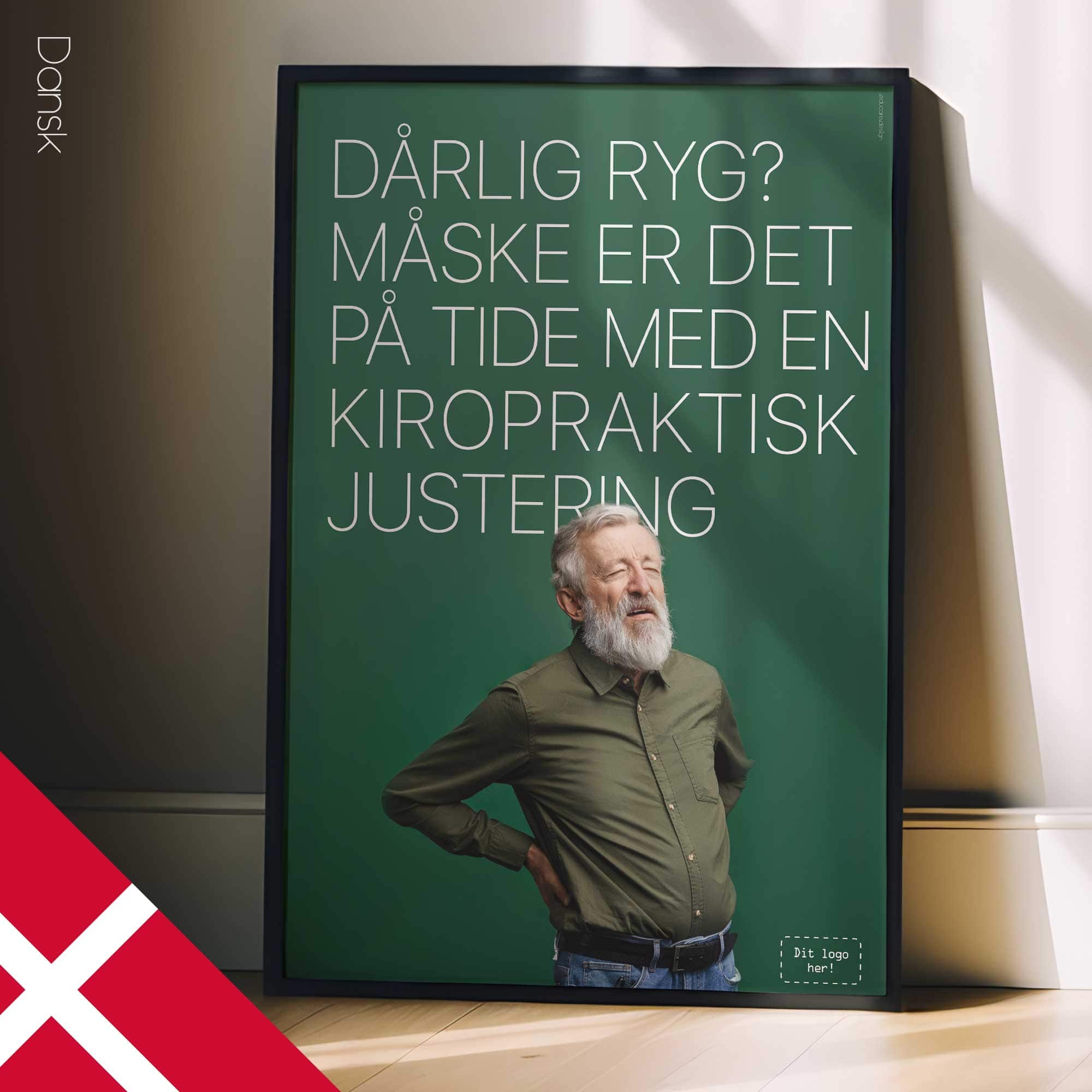 Bad back? Chiropractic poster from www.educare.design