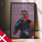 Boxing and Chiropractic.Sports poster from educare.design