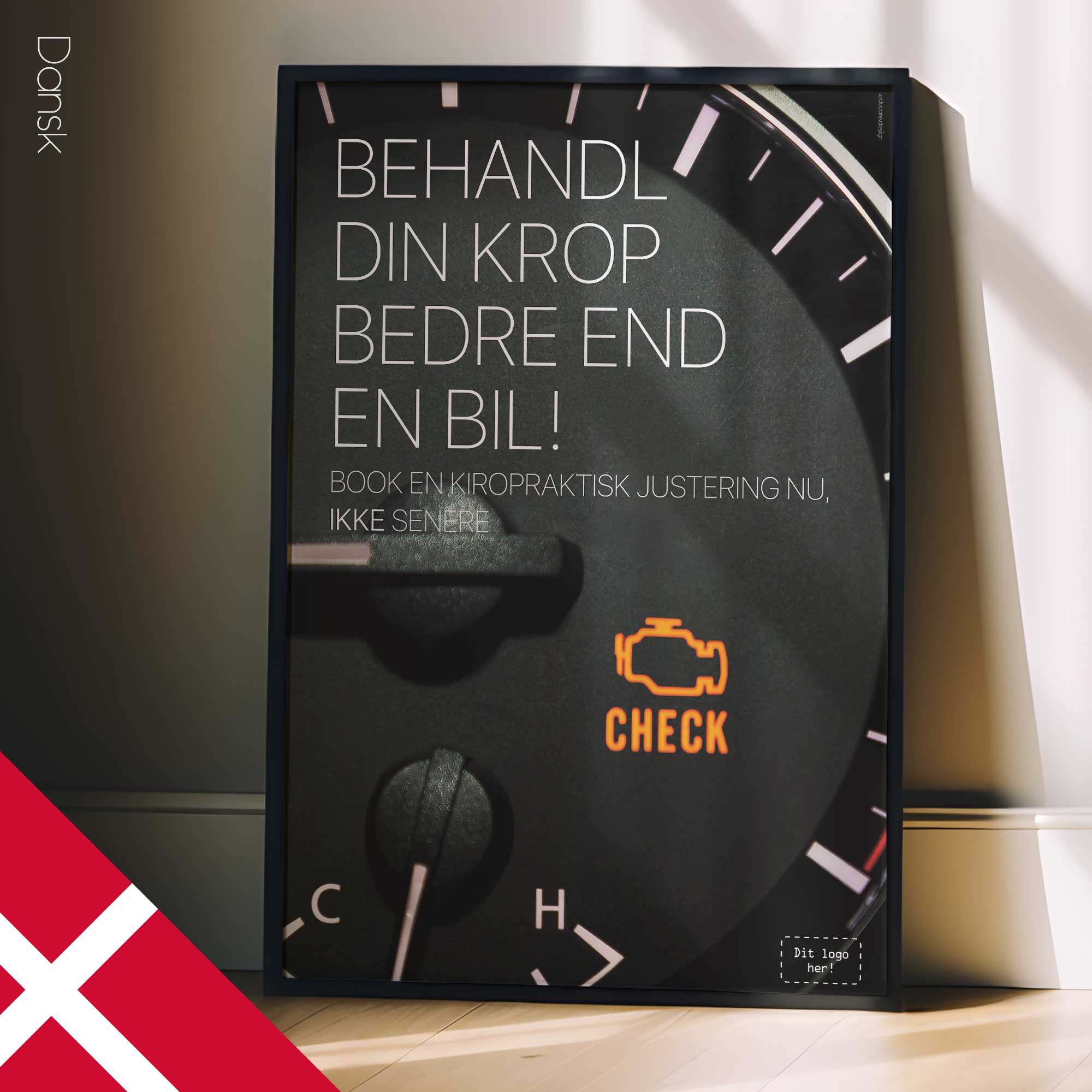 Engine Lights. Chiropractic poster from educare.design