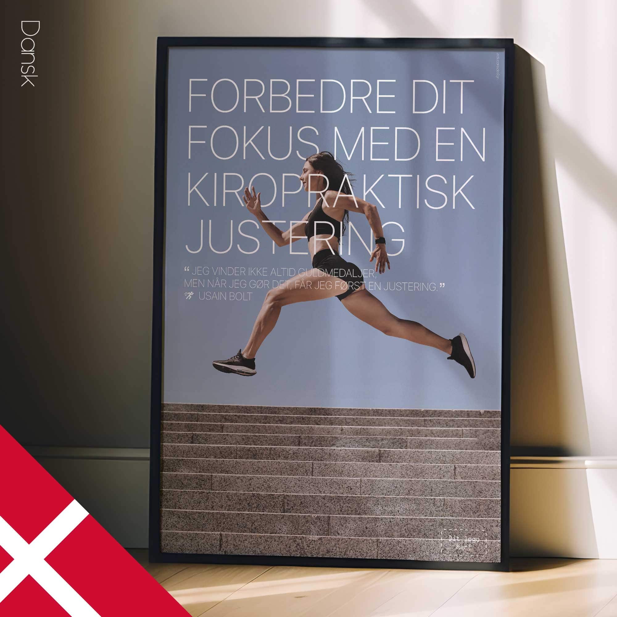 Running & Chiropractic. Sports poster from educare.design